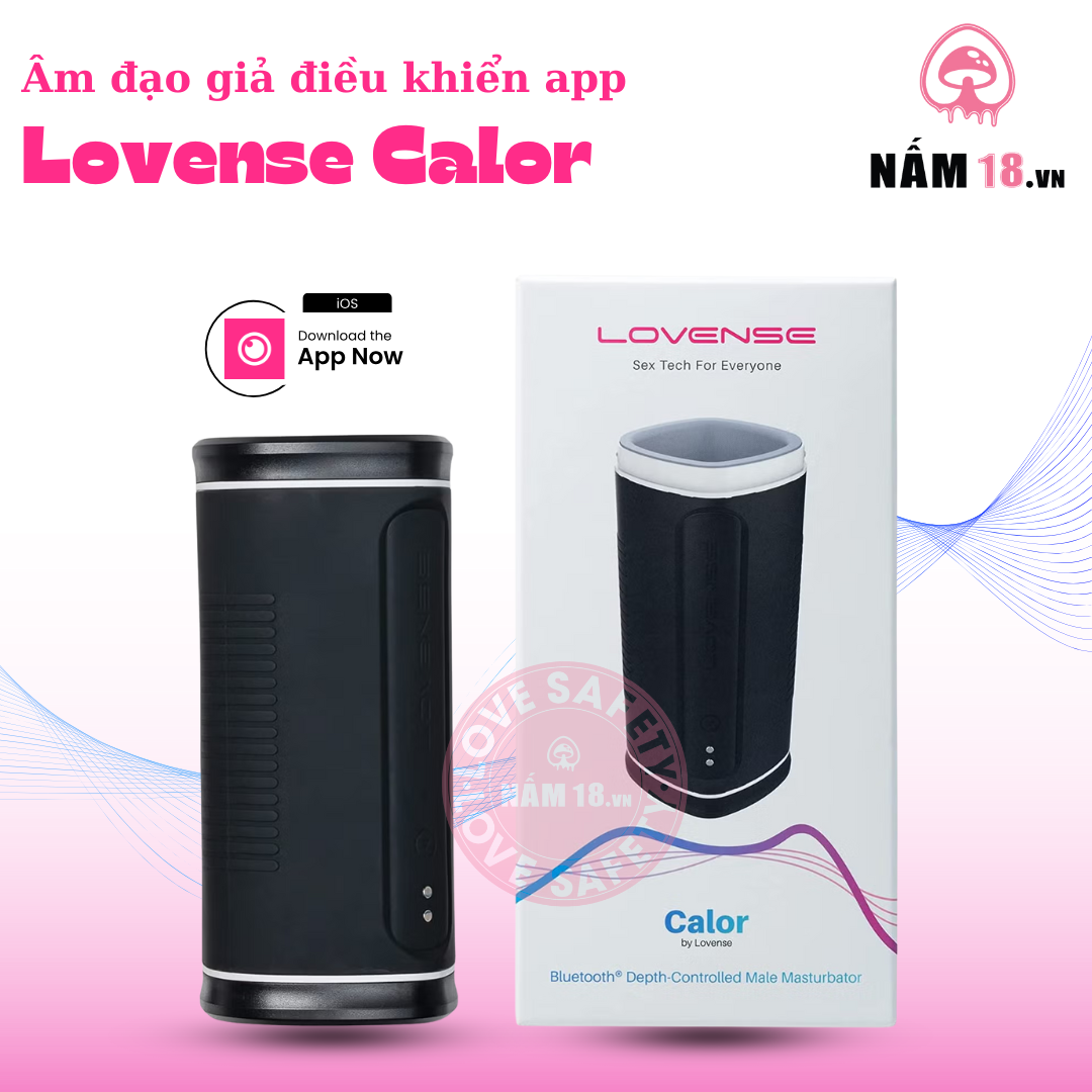 Âm Đạo Giả Lovense Calor Điều Khiển App