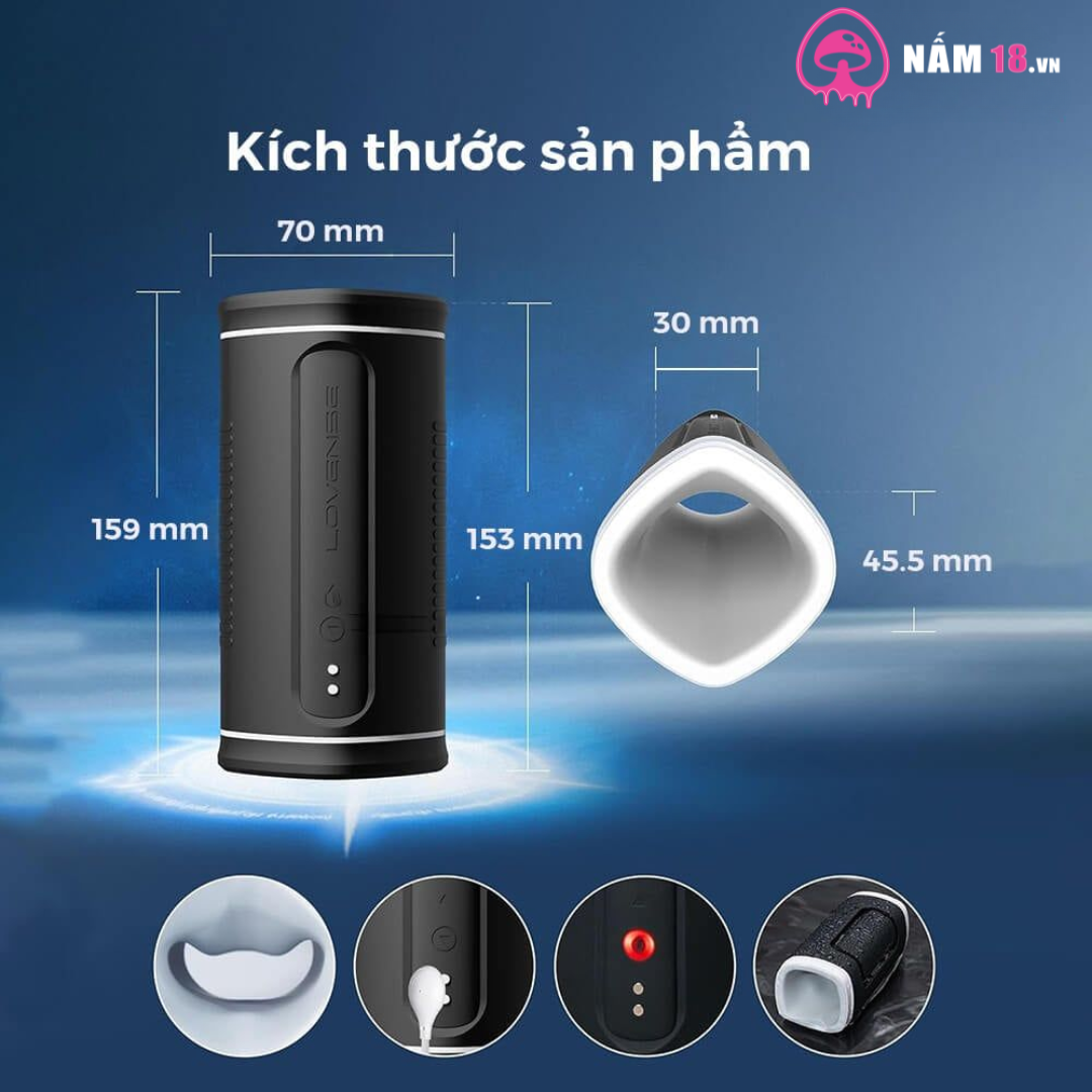 Âm Đạo Giả Lovense Calor Điều Khiển App