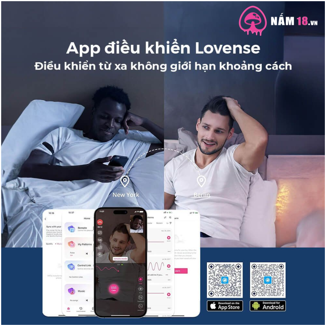 Âm Đạo Giả Lovense Calor Điều Khiển App
