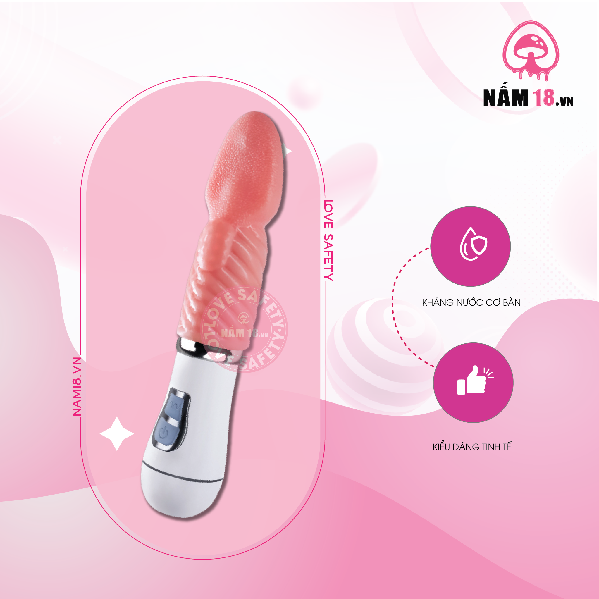 Lưỡi Rung Liếm Tongue Vibrator Đa Chế Độ - Sạc Điện