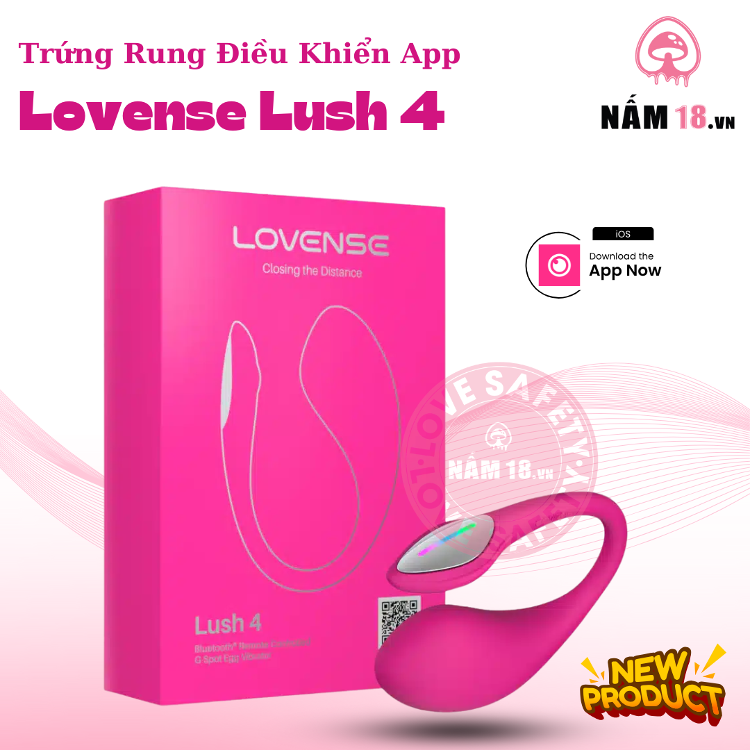 Trứng Rung Lovense Lush 4 Điều Khiển App