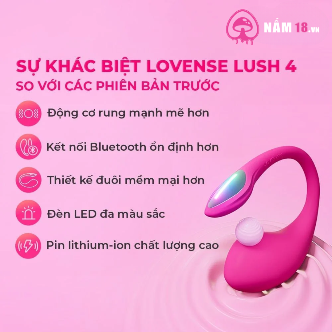 Trứng Rung Lovense Lush 4 Điều Khiển App