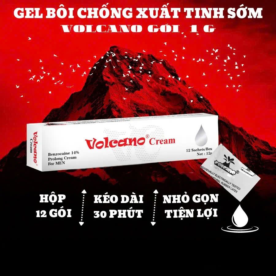 Kem Bôi Kéo Dài Thời Gian Volcano 14% - Tuýp 1gr