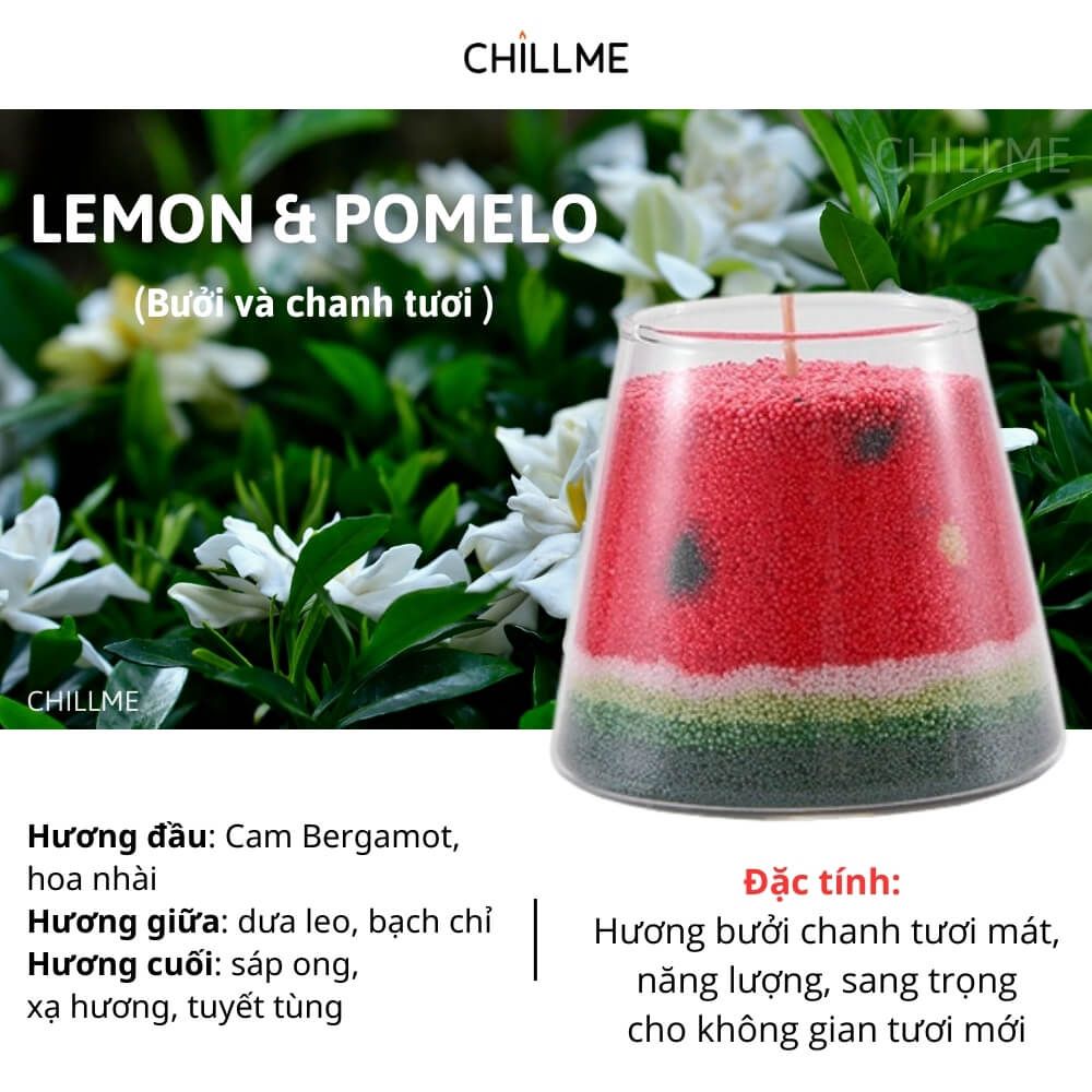Nến thơm tranh cát Chillme handmade DIY làm quà tặng sinh nhật khử mùi phòng
