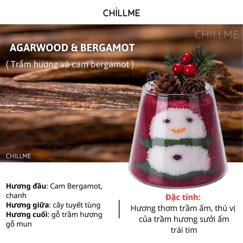 Nến cát thơm Chillme handmade diy quà tặng giáng sinh noel sinh nhật ý nghĩa khử mùi