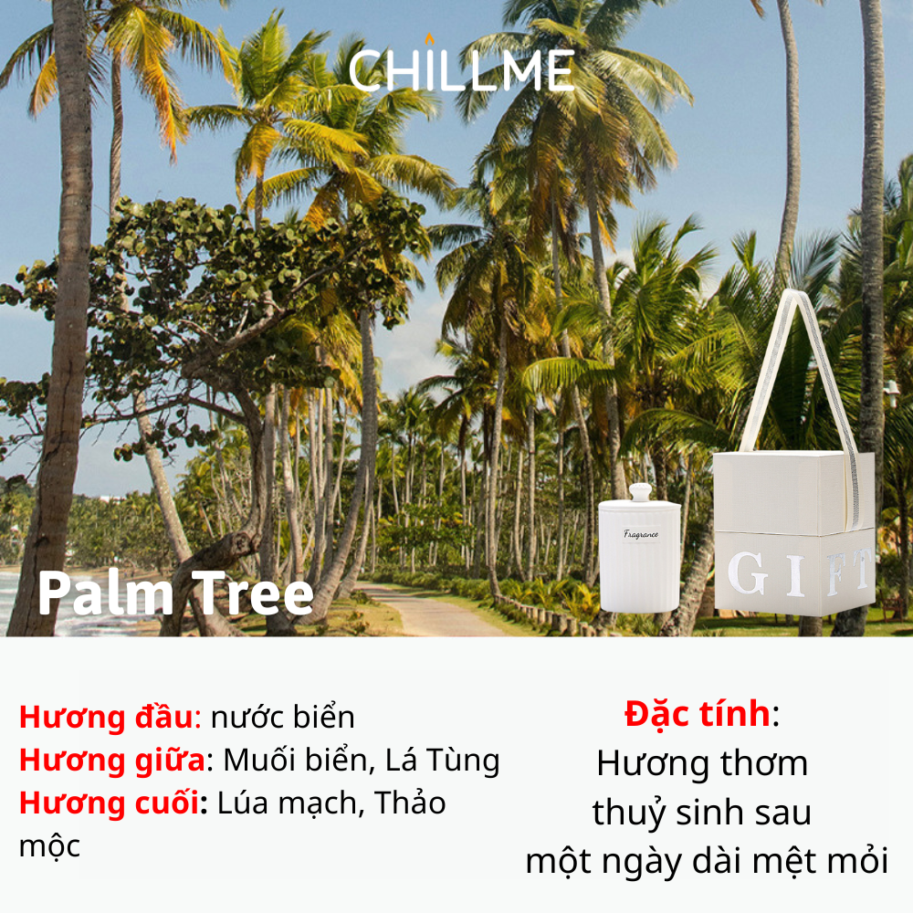  Nến thơm phòng quà tặng candle Chillme thạch cao thơm phòng ngủ decor khử mùi NTC01 