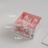 Set nến thơm tealight quả dâu tây Chillme phong cách Hàn Quốc dễ thương làm quà tặng sinh nhật decor trang trí