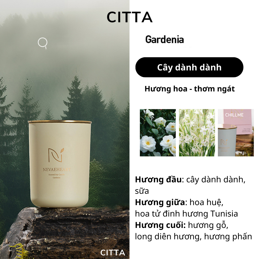  Nến thơm phòng ngủ quà tặng Chillme khử mùi candles thư giãn không khói cao cấp sang trọng - HEART 