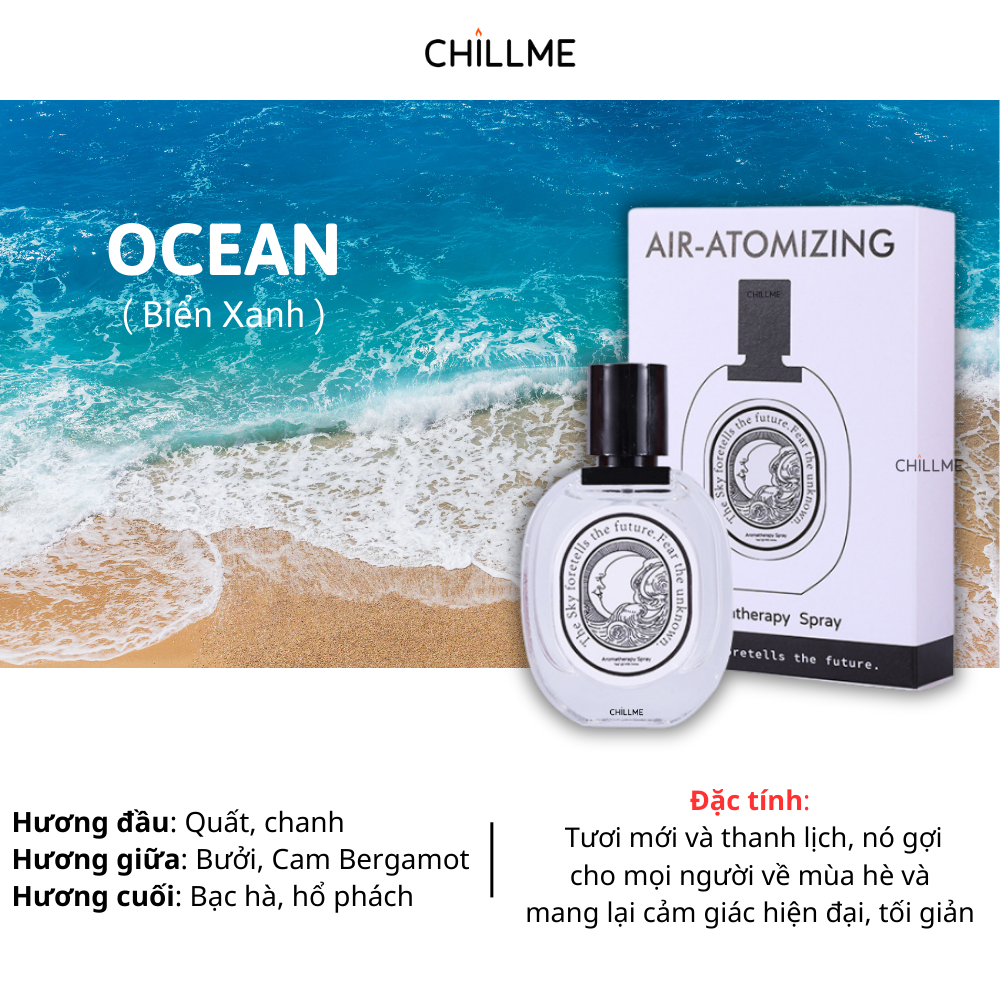  Xịt thơm quần áo Chillme hương nước hoa thơm mát 35ml 