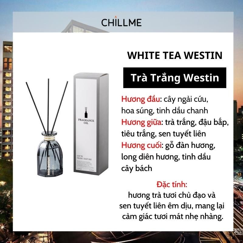  Tinh dầu thơm phòng thiên nhiên Chillme que gỗ khuếch tán hương cao cấp thư giãn sang trọng 120ml 