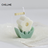  Nến thơm sáp nành hình bông hoa Chillme dễ thương nhiều màu sắc decor làm quà tặng handmade trang trí 