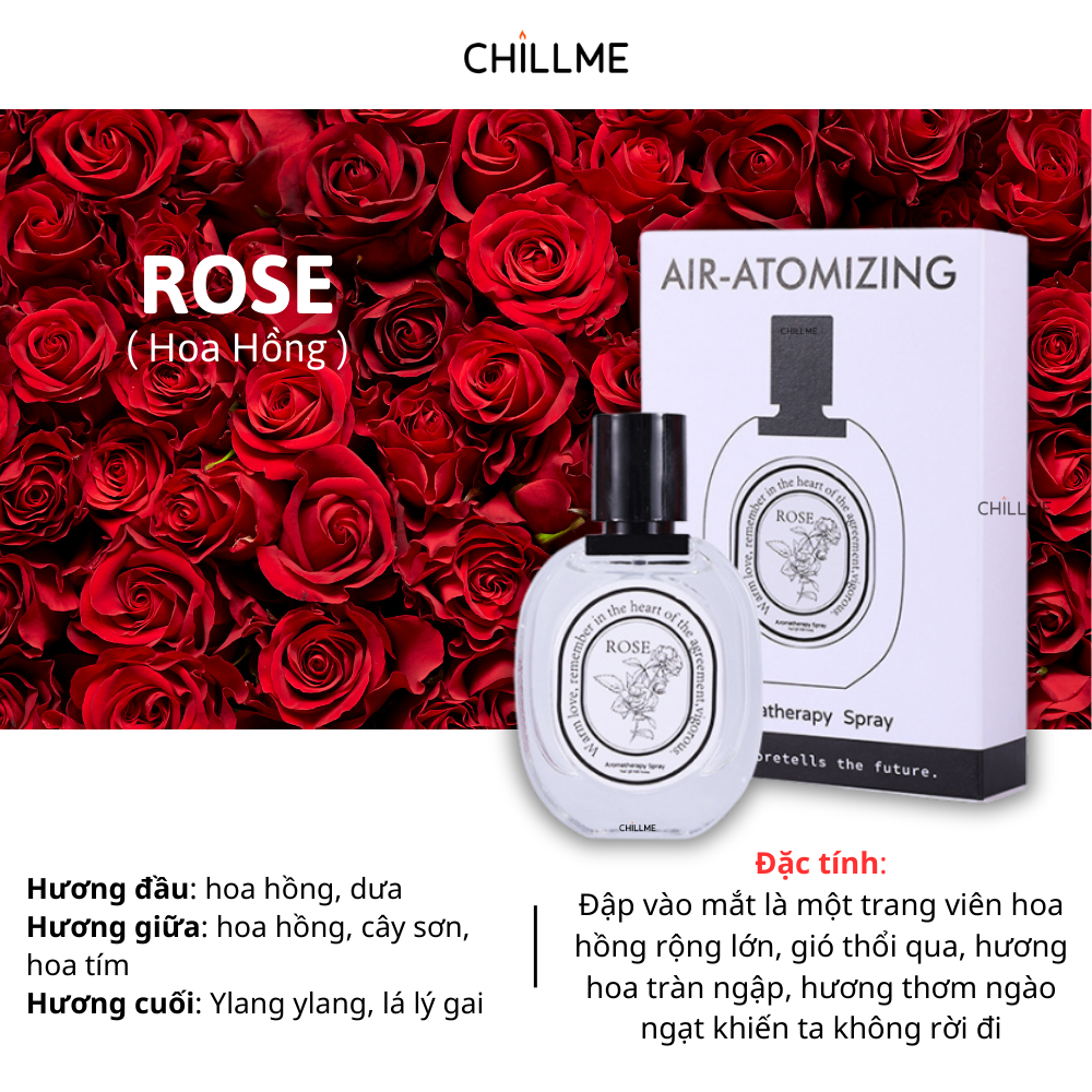  Xịt thơm quần áo Chillme hương nước hoa thơm mát 35ml 