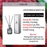  Tinh dầu thơm phòng thiên nhiên Chillme que gỗ khuếch tán hương cao cấp thư giãn sang trọng 120ml 