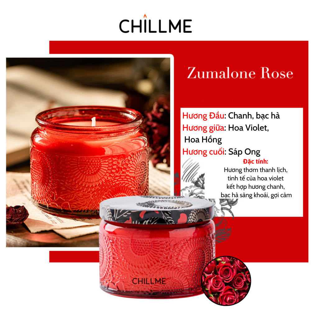  Nến thơm phòng tinh dầu size S Chillme khử mùi sáp đậu nành candles dễ ngủ thư giãn không khói sang trọng 