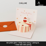 Thiệp 3d chúc mừng sinh nhật 3 chiều happy birthday quà tặng ý nghĩa cho người thân yêu kỷ niệm - HK8006