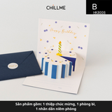 Thiệp 3d chúc mừng sinh nhật 3 chiều happy birthday quà tặng ý nghĩa cho người thân yêu kỷ niệm - HK8006