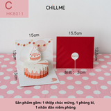 Thiệp 3d chúc mừng hình gấu 3 chiều dễ thương quà tặng ý nghĩa cho người thân ngày lễ kỷ niệm - HK8011