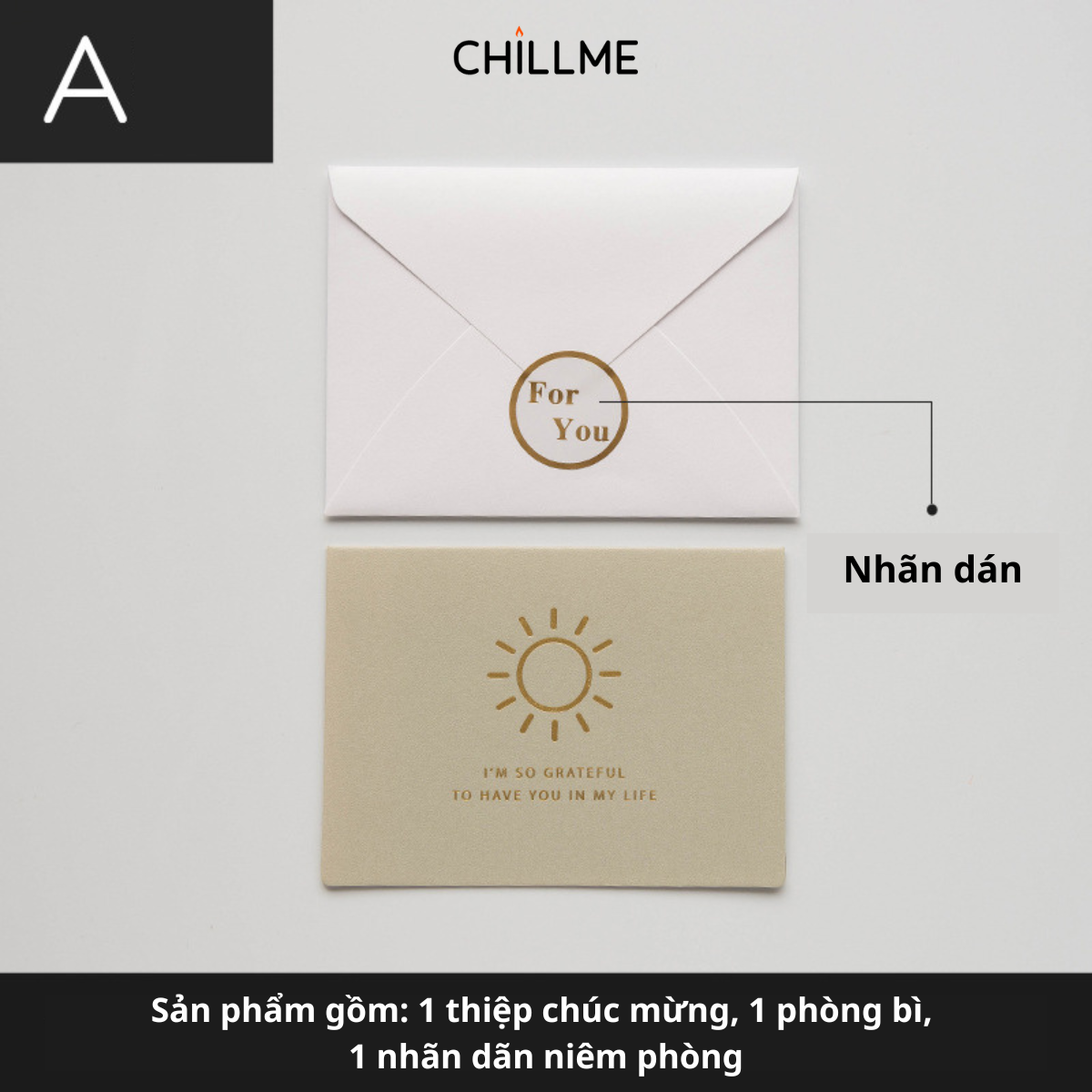 Thiệp hàn quốc cao cấp chúc mừng sinh nhật, người yêu, cảm ơn khách hàng hoạ tiết đơn giản tinh tế - HK031