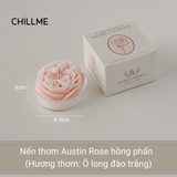 Nến thơm tealight tạo hình hoa hồng Rose Chillme có đế trang trí dễ thương làm quà tặng đám cưới ngày lễ