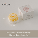Nến thơm tealight tạo hình hoa hồng Rose Chillme có đế trang trí dễ thương làm quà tặng đám cưới ngày lễ