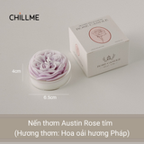 Nến thơm tealight tạo hình hoa hồng Rose Chillme có đế trang trí dễ thương làm quà tặng đám cưới ngày lễ