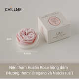 Nến thơm tealight tạo hình hoa hồng Rose Chillme có đế trang trí dễ thương làm quà tặng đám cưới ngày lễ