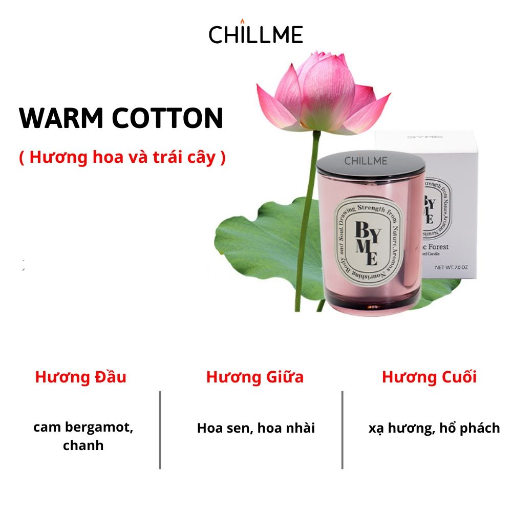  Nến thơm phòng candles Chillme 652g quà tặng trang trí không khói thư giãn 