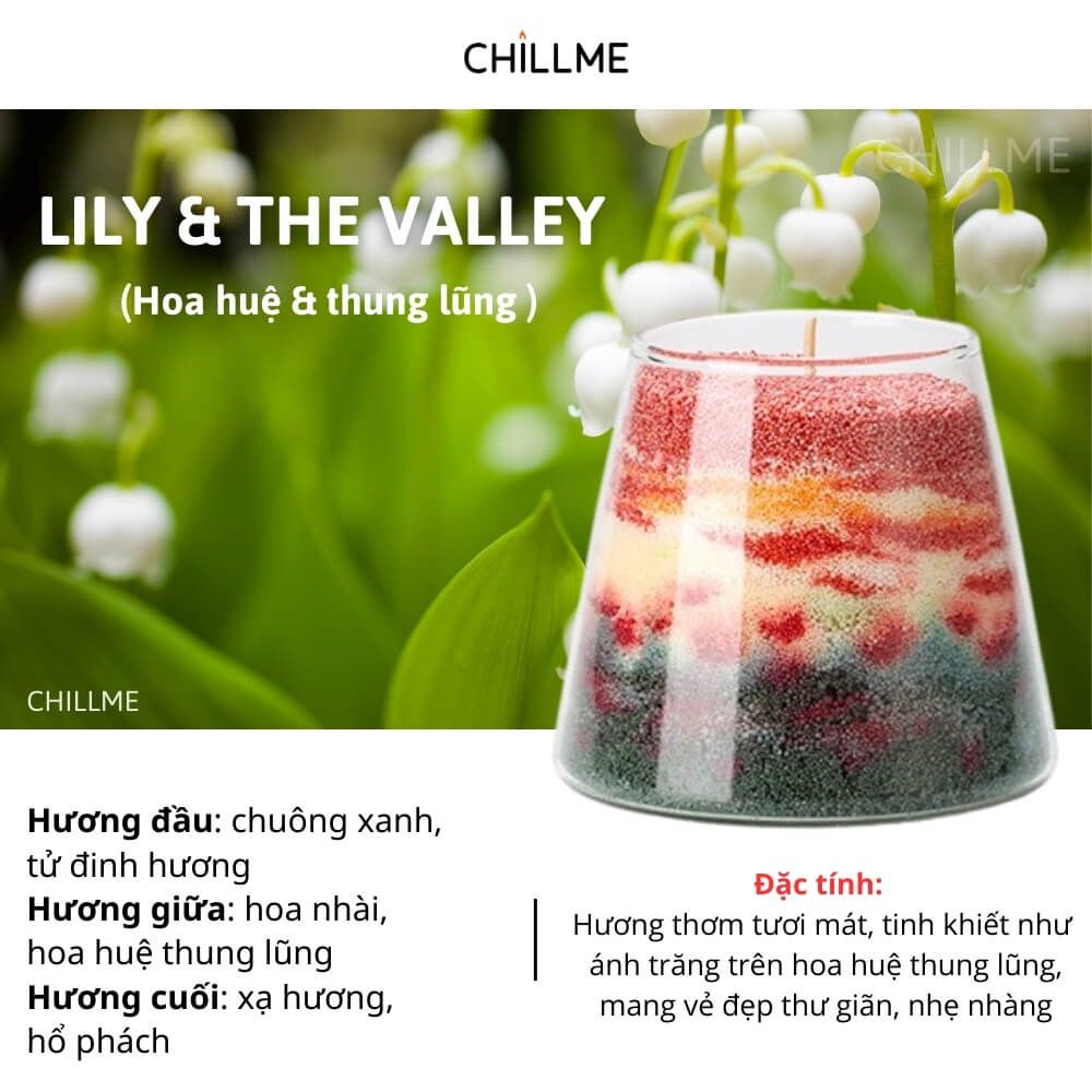 Nến thơm tranh cát Chillme handmade DIY làm quà tặng sinh nhật khử mùi phòng