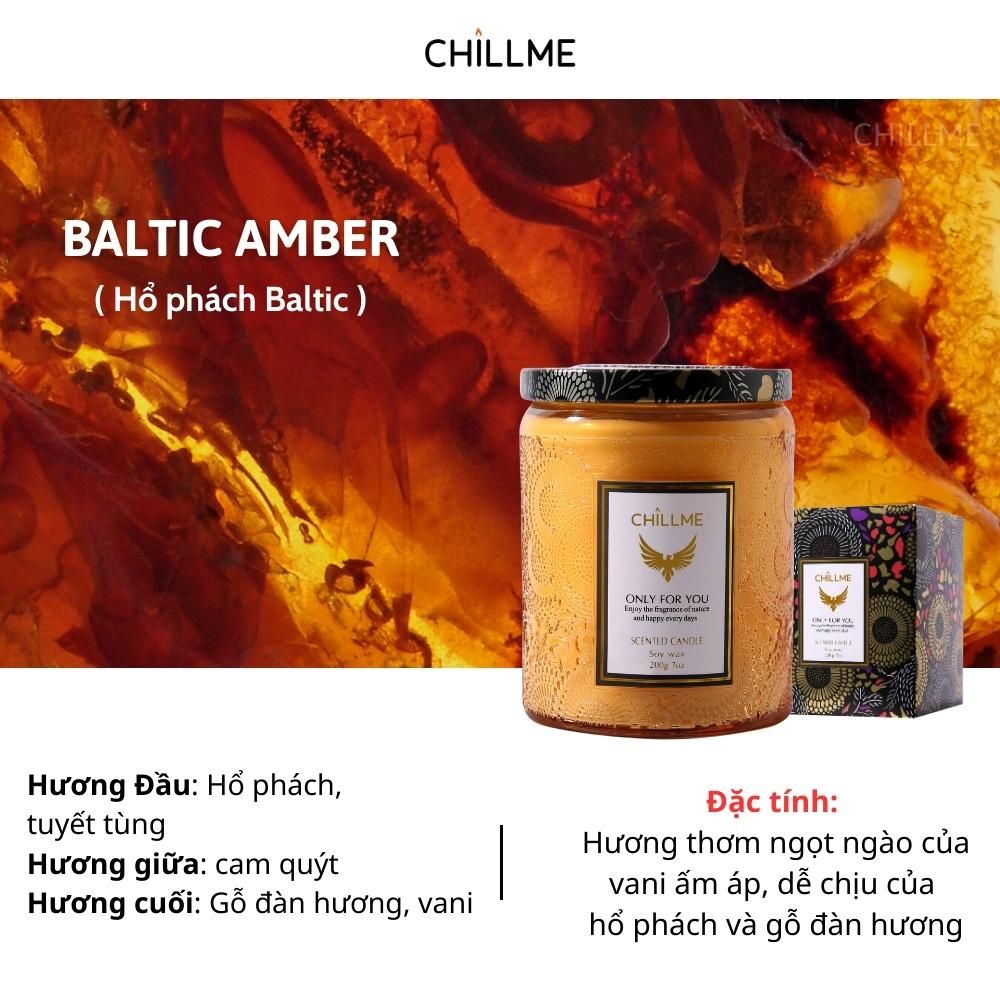 Nến thơm phòng tinh dầu chillme Luxury 400g organic không khói dễ ngủ trang trí - LXR