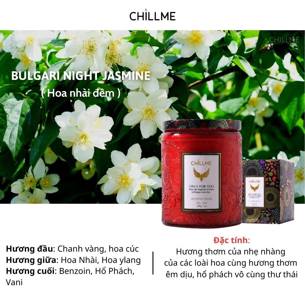 Nến thơm phòng tinh dầu chillme Luxury 400g organic không khói dễ ngủ trang trí - LXR