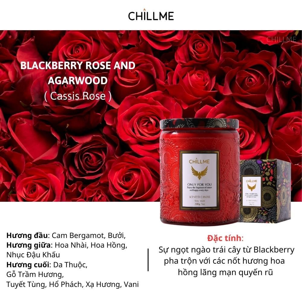 Nến thơm phòng tinh dầu chillme Luxury 400g organic không khói dễ ngủ trang trí - LXR