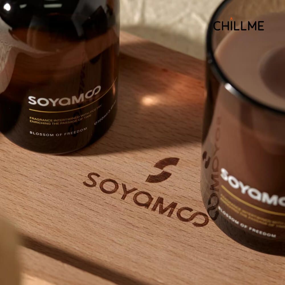 Set nến thơm tinh dầu Chillme khuếch tán quà tặng sinh nhật người yêu bạn gái đám cưới thư giãn vintage