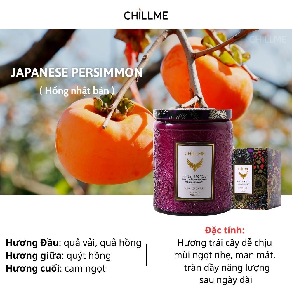 Nến thơm phòng tinh dầu chillme Luxury 400g organic không khói dễ ngủ trang trí - LXR