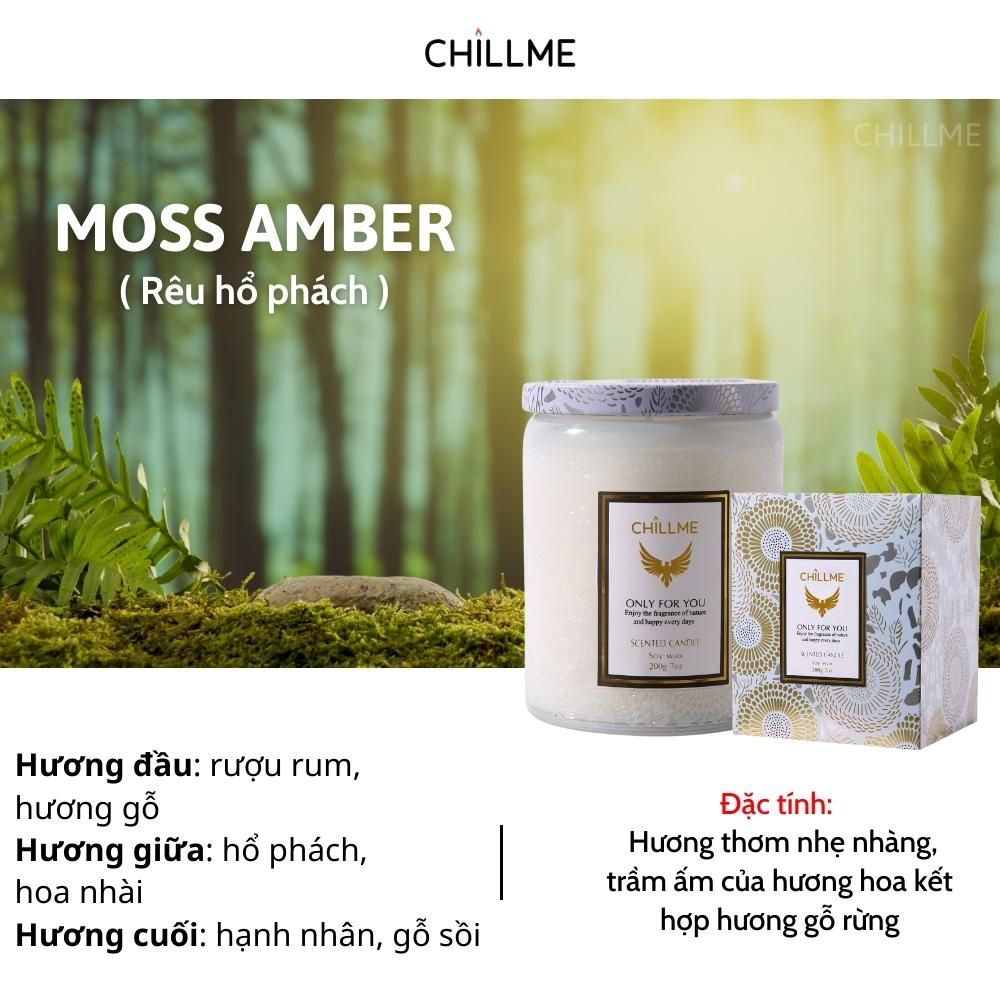 Nến thơm phòng tinh dầu chillme Luxury 400g organic không khói dễ ngủ trang trí - LXR