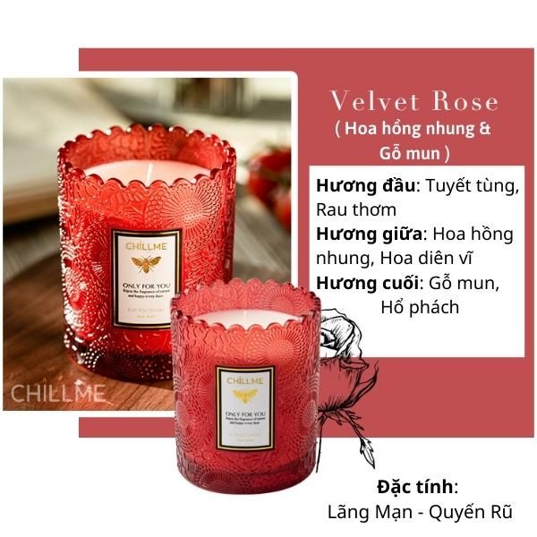  Nến Classic Velvet Rose & Ebony 