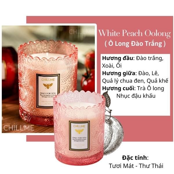  Nến Classic White Peach Olong 