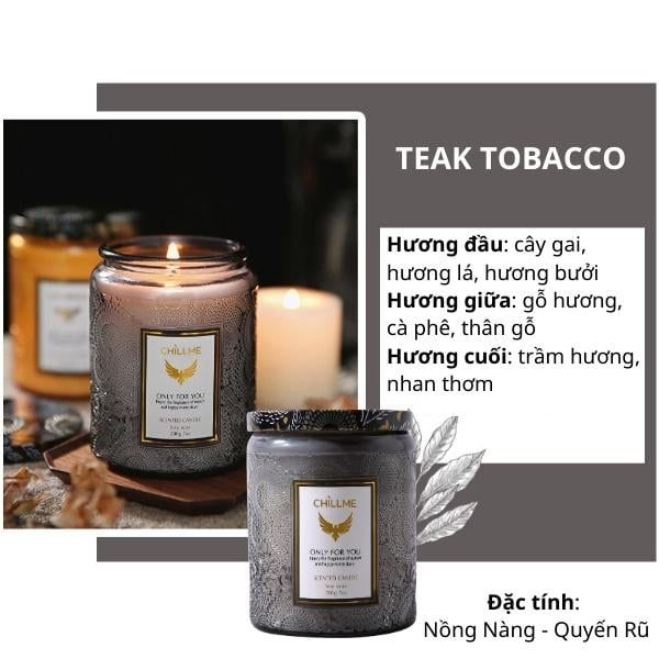  Nến Luxury Teak Tobacco 