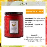  Nến thơm phòng tinh dầu chillme  Luxury 400g organic không khói dễ ngủ trang trí - LXR 