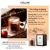  Nến thơm cao cấp sáp đậu nành chillme thiên nhiên khử mùi phòng trang trí sang trọng đẹp mắt TL 