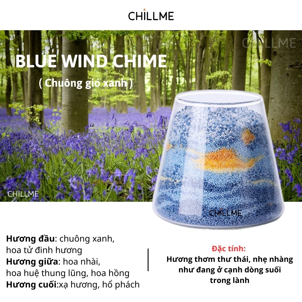 Nến thơm tranh cát Chillme handmade DIY làm quà tặng sinh nhật khử mùi phòng