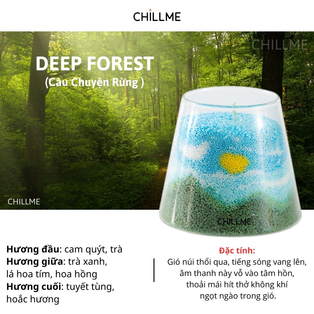 Nến thơm tranh cát Chillme handmade DIY làm quà tặng sinh nhật khử mùi phòng