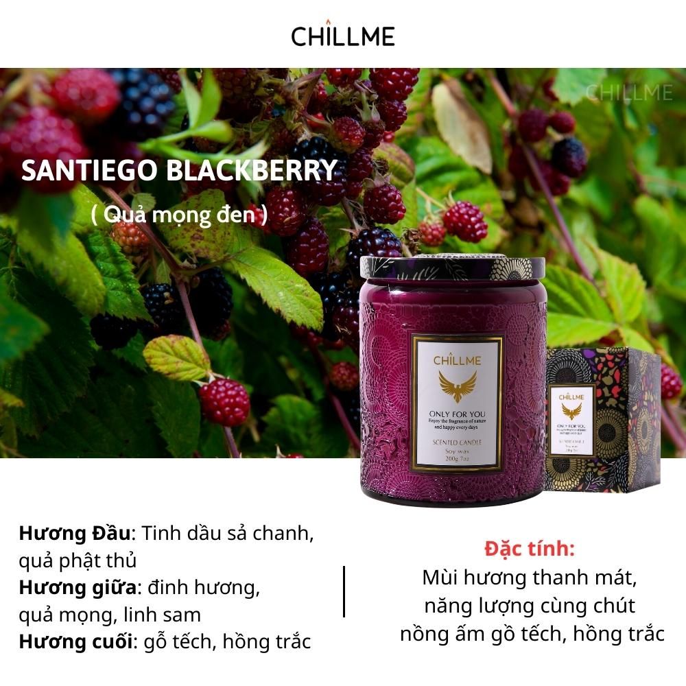 Nến thơm phòng tinh dầu chillme Luxury 400g organic không khói dễ ngủ trang trí - LXR