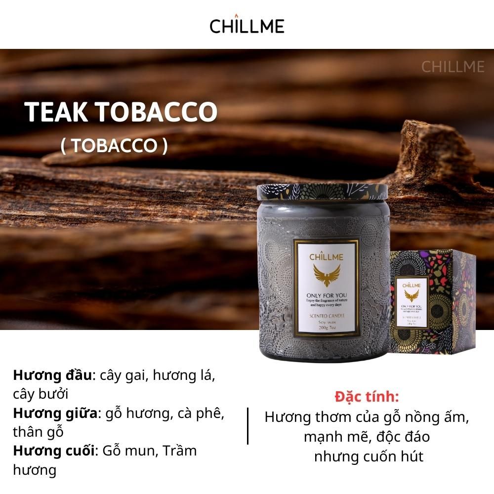Nến thơm phòng tinh dầu chillme Luxury 400g organic không khói dễ ngủ trang trí - LXR