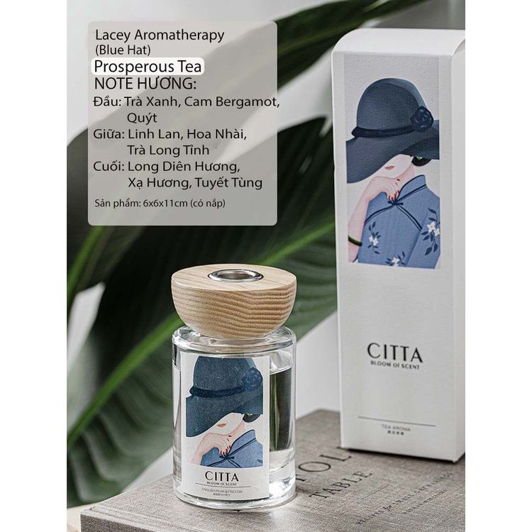 Tinh dầu thơm phòng 120ml thiên nhiên Citta khử mùi và làm mát không khí giúp thư giãn trang trí phòng ngủ