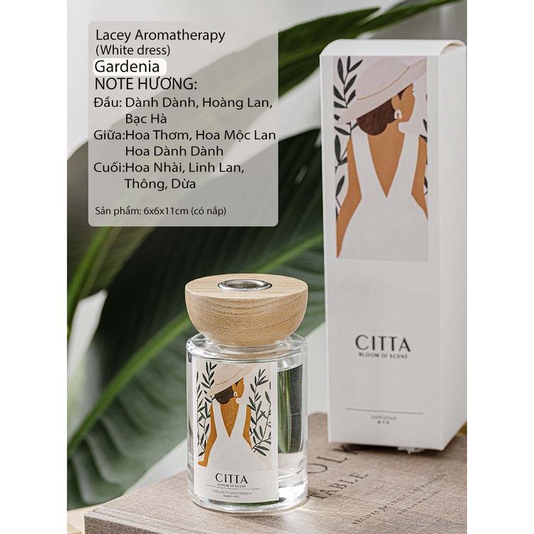 Tinh dầu thơm phòng 120ml thiên nhiên Citta khử mùi và làm mát không khí giúp thư giãn trang trí phòng ngủ