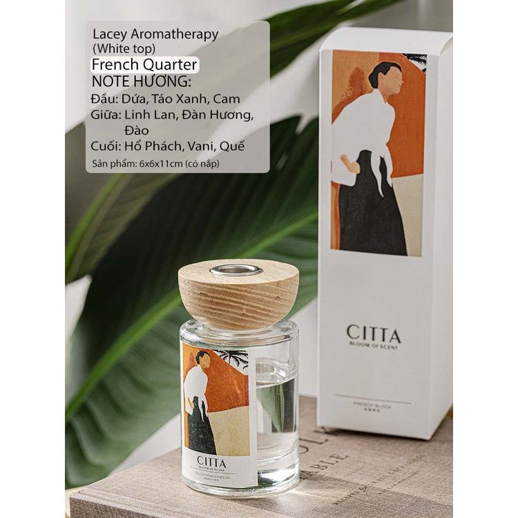 Tinh dầu thơm phòng 120ml thiên nhiên Citta khử mùi và làm mát không khí giúp thư giãn trang trí phòng ngủ