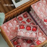 Set nến thơm tealight quả dâu tây Chillme phong cách Hàn Quốc dễ thương làm quà tặng sinh nhật decor trang trí
