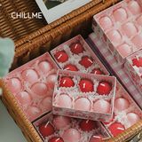  Set nến thơm tealight quả dâu tây Chillme phong cách Hàn Quốc dễ thương làm quà tặng sinh nhật decor trang trí 