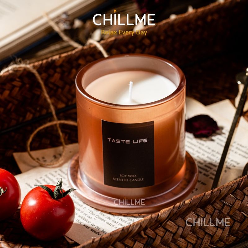Nến thơm nắp chuông Chillme hương dễ chịu thanh nhẹ 150g - White Tea & Ginger Flower