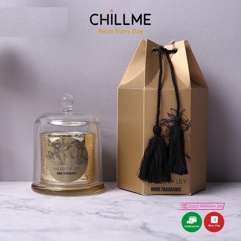 Nến thơm phòng ngủ tinh dầu tự nhiên không khói sang trọng thư giãn trang trí LXR05 - Chillme